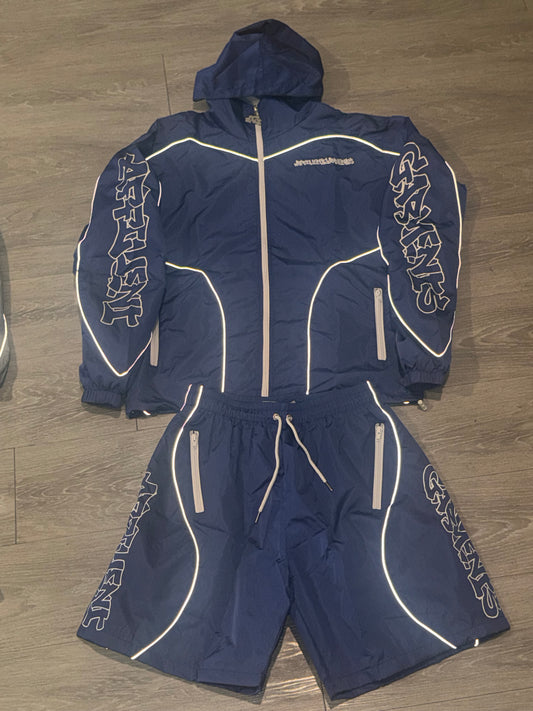 Blue Windbreaker Set
