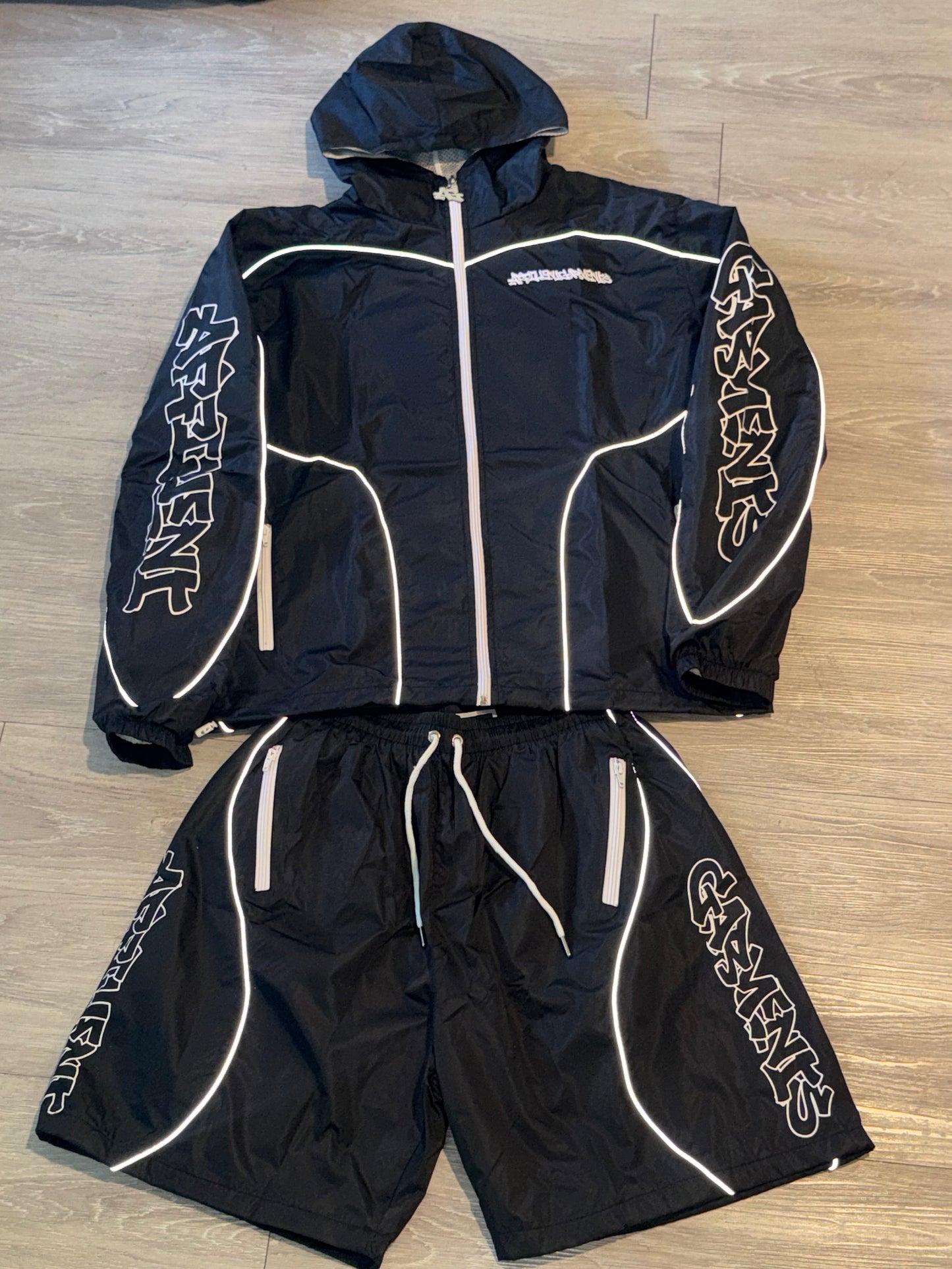Grey Windbreaker Set