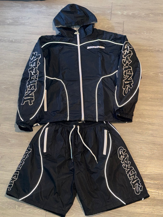 Grey Windbreaker Set