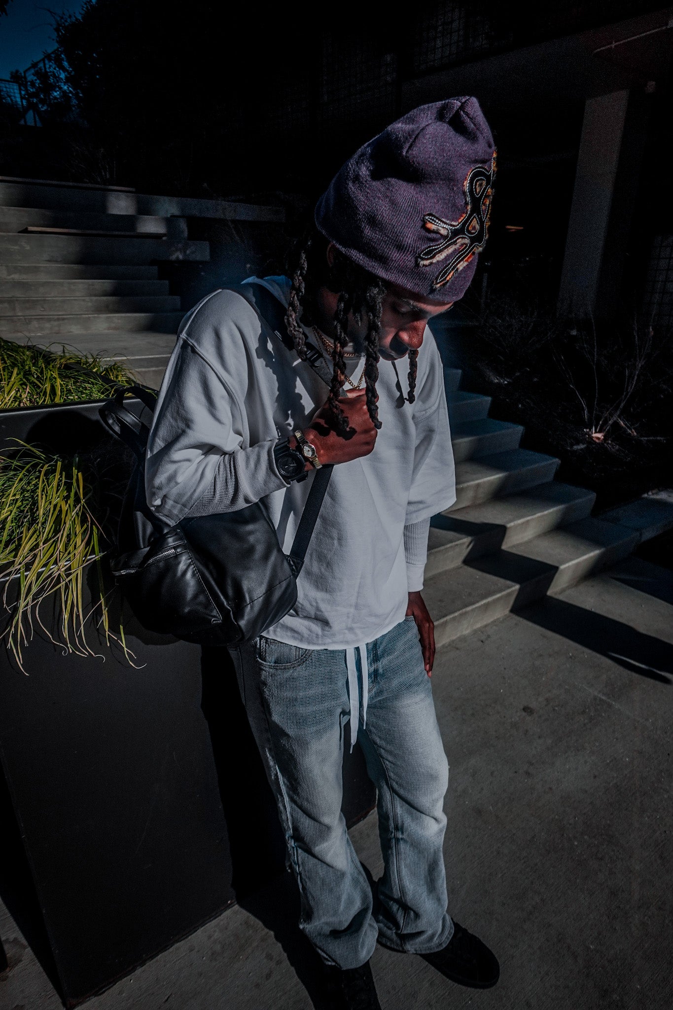 "$" Purple Beanie (Limited)