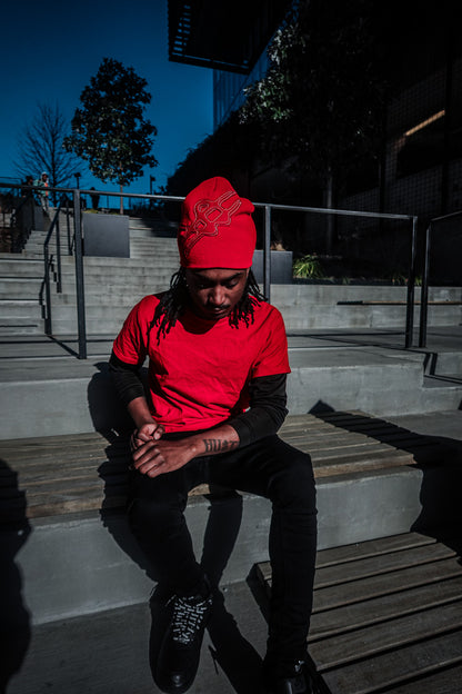 "$" Red Beanie (Core)