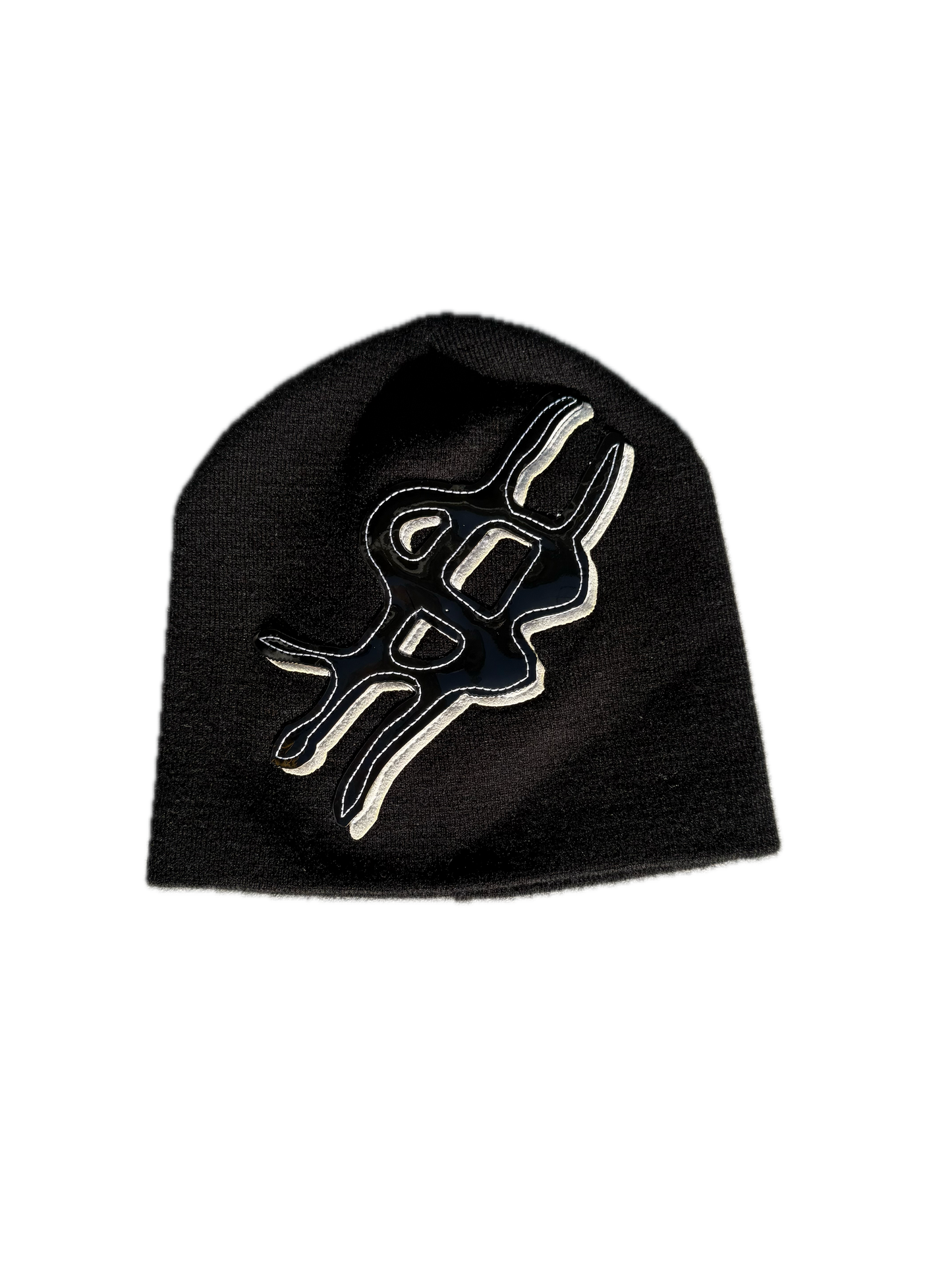 "$" Black / White Patch Beanie (Core)